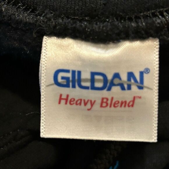 Gildan Heavy Blend Hoodie With Blue Outline of Horse Women’s 2XL - Picture 3 of 5